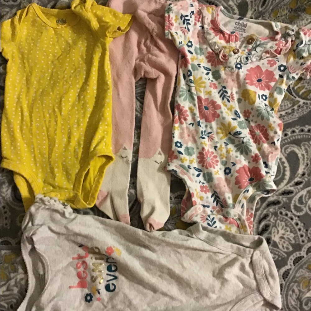 6-12 months Onesie & tights